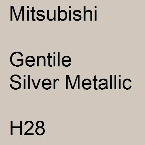 Mitsubishi, Gentile Silver Metallic, H28.